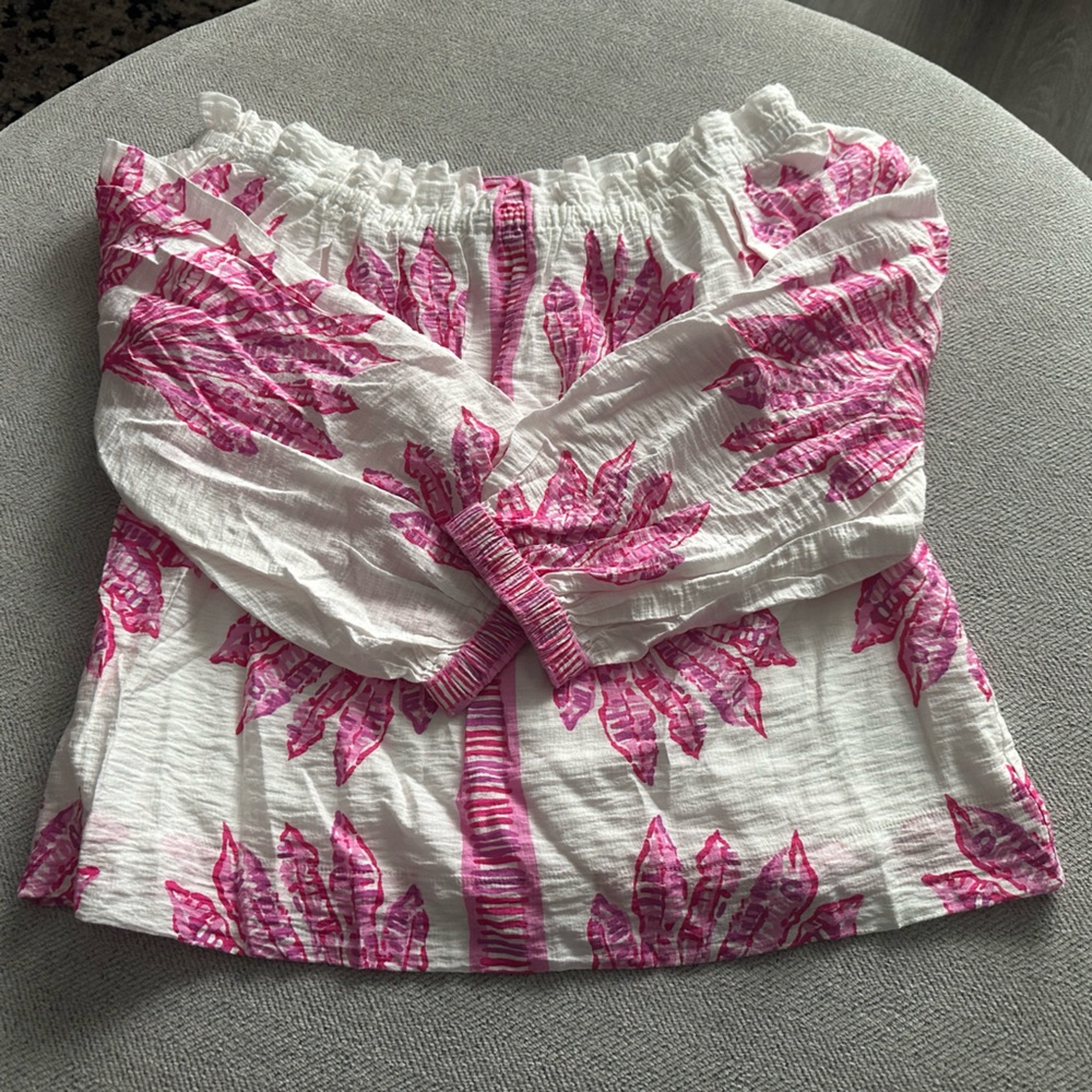 Lilly Pulitzer Kalinda Off-Shoulder Top - size m - Picture 3 of 4